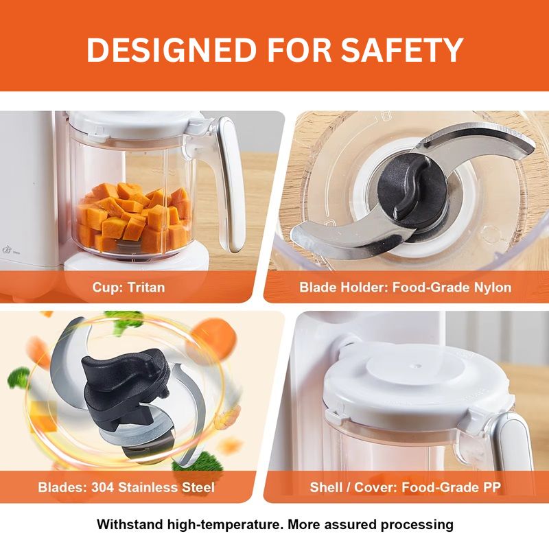 5-in-1 Baby Food Maker with with Advanced Safety Features