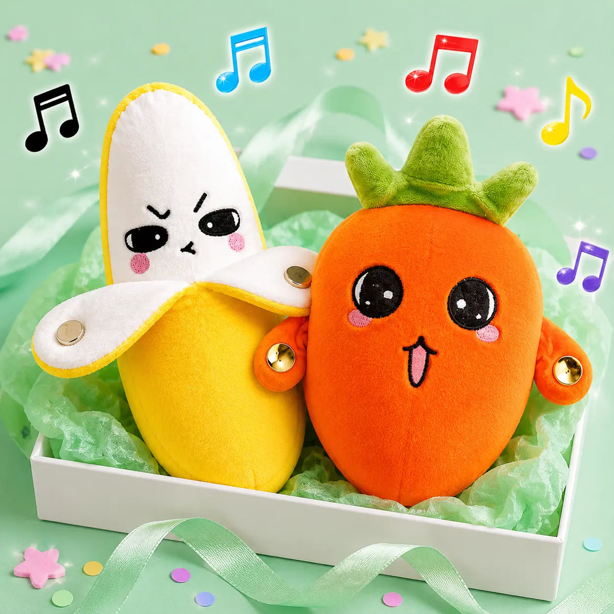 Interactive Plush Toy for Two Players with Laughter Trigger Mechanism