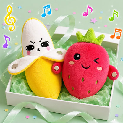Interactive Plush Toy for Two Players with Laughter Trigger Mechanism