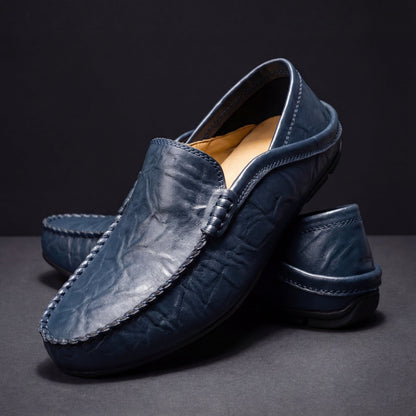 Slip On Loafers with Cushioned Footbed and Textured Grip Sole