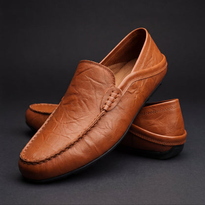 Slip On Loafers with Cushioned Footbed and Textured Grip Sole