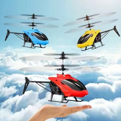 Beginner RC Helicopter with Hand Sensor Flight, Remote Control and Flexible Blades for Ages 6-12