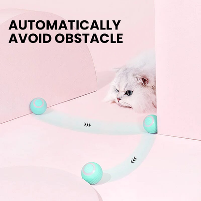 Interactive Cat Ball Toy with Motion Sensor and Dual Play Modes