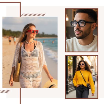 Bold Energy Rectangle UV Sunglasses  - Ozerty