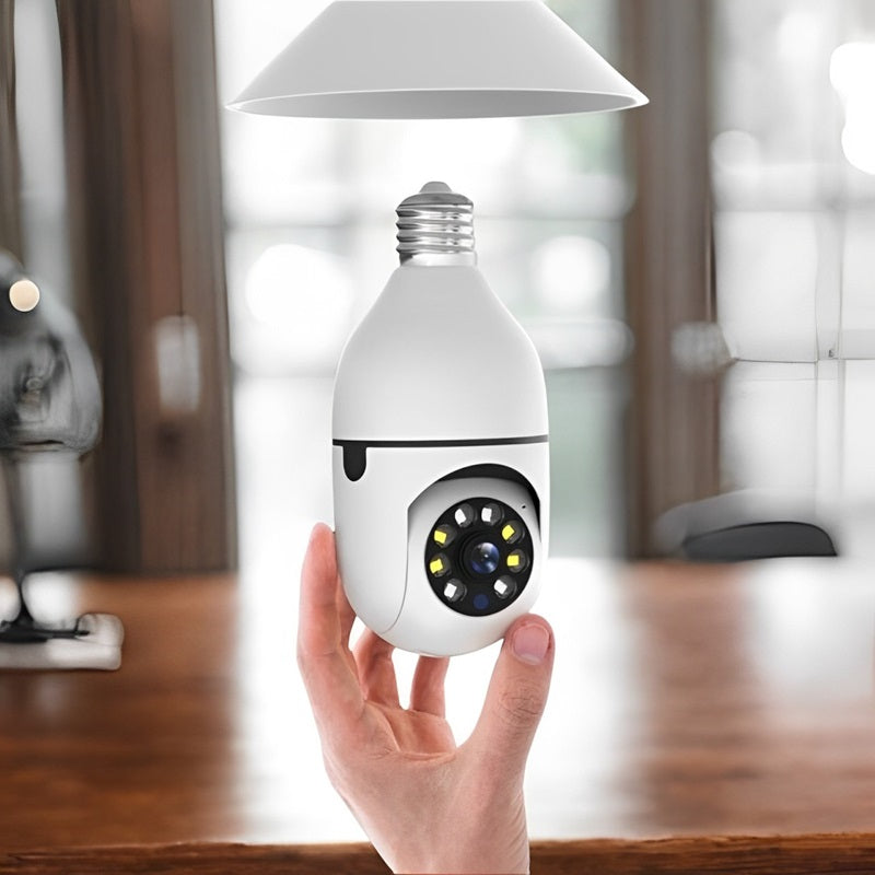 Smart 360° Light Bulb Security Camera with 1080P HD