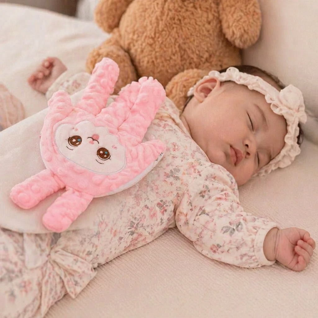 Soft Animal Shaped Toy with Gentle Patting Movement in Three Designs for Nursery Shelves