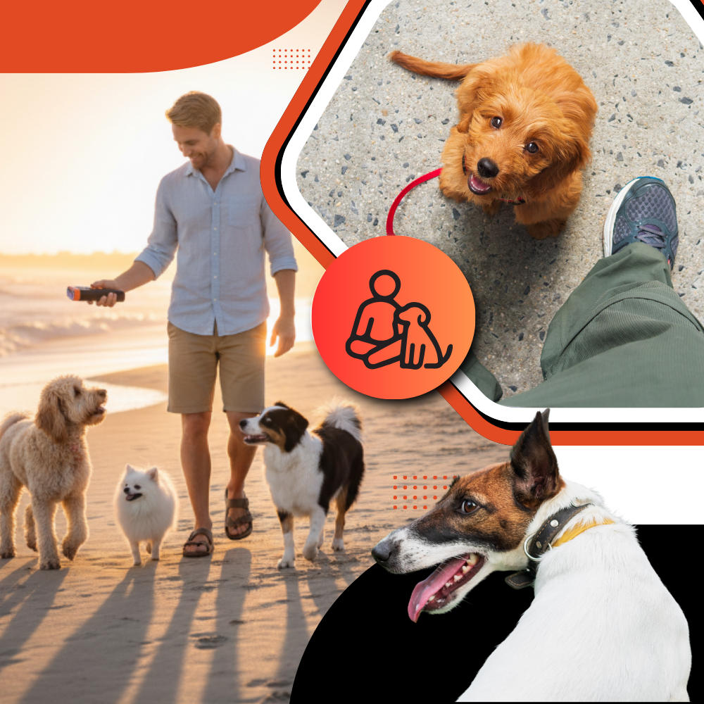 Calm Control Ultrasonic Dog Trainer Repeller - Ozerty