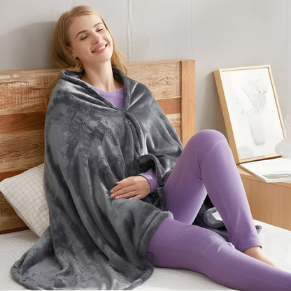 Portable Electric Heated Shawl, USB Rechargeable