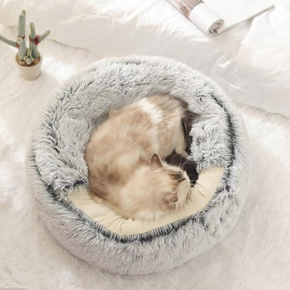 Cozy Pet Cave Bed, Ideal for Dogs and Cats of All Sizes