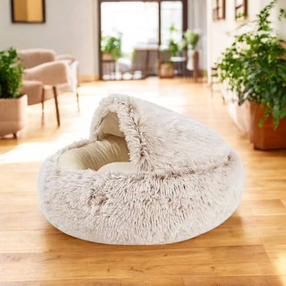 Cozy Pet Cave Bed, Ideal for Dogs and Cats of All Sizes