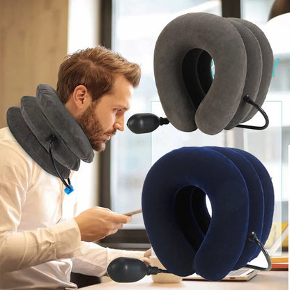 Inflatable Cervical Traction Neck Pillow