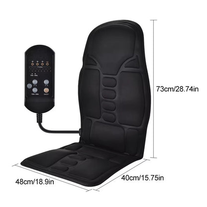 Electric Massage Chair Pad with Soothing Heat Therapy – Ideal for Home & Car