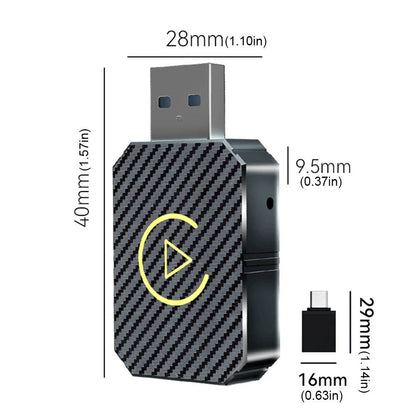 Wireless Phone to Car Display Adapter with Dual Band Connection and Auto Pairing