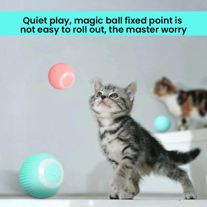 Interactive Cat Ball Toy with Motion Sensor and Dual Play Modes