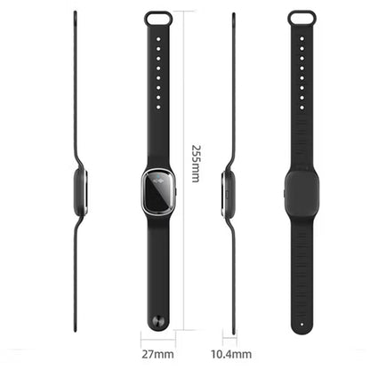 Ultrasonic Mosquito Repellent Bracelet with Adjustable Silicone Band and 130-Hour Battery