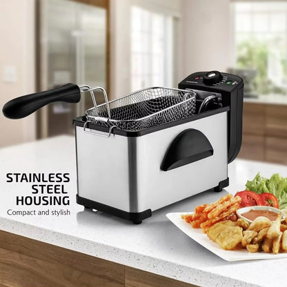 2L Electric Deep Fryer with Adjustable Temperature Control