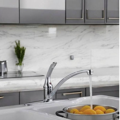 Single-Handle Kitchen Faucet with 360-Degree Swivel