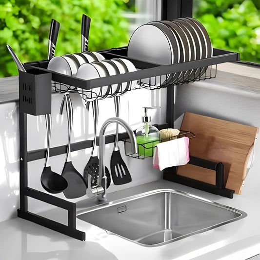 25.5” Multifunctional Sink Dish Drying Rack