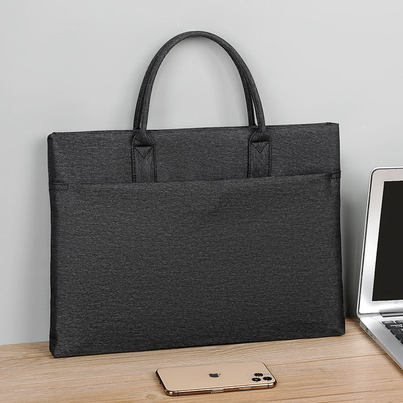 Document Tote Bag with Structured Design and Shoulder Carry Options