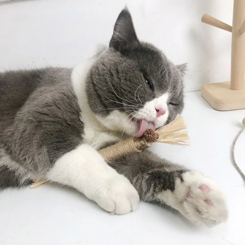 Cat Chew Toys with Silvervine and Jute Rope, 3 Piece Set