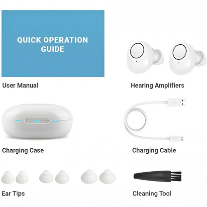 Bluetooth Hearing Aids with App Control