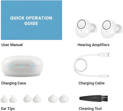 Bluetooth Hearing Aids with App Control