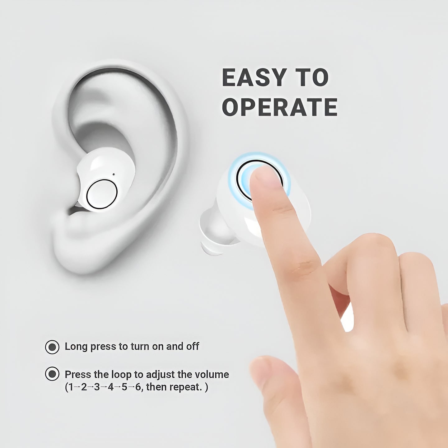 Bluetooth Hearing Aids with App Control