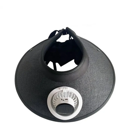 Wide Brim Sun Hat with Solar Powered Fan