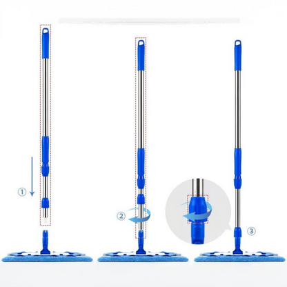 Flat Mope with Reusable Washable Mop Cloths