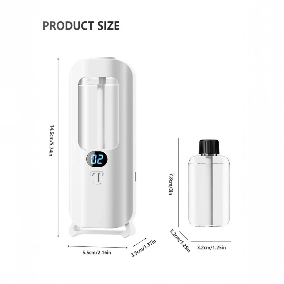 Rechargeable Essential Oil Diffuser with 5 Spray Modes