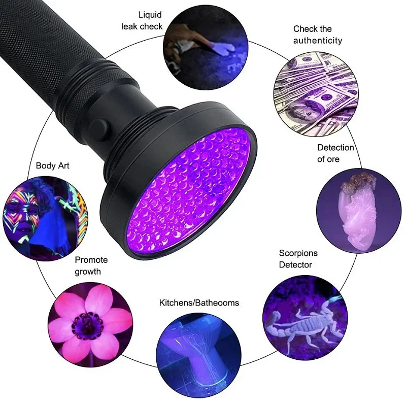 UV Flashlight for Bed Bug Detection and Stain Finder