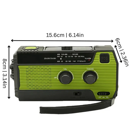 Multi Function Emergency Radio with Flashlight and Phone Charging