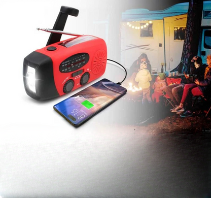 All in One Emergency Radio with Solar Power and Power Bank
