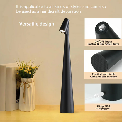 Touch Control Reading Light with Tri Color Dimming