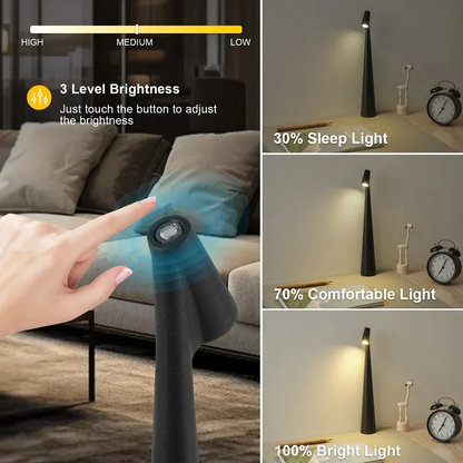 Touch Control Reading Light with Tri Color Dimming
