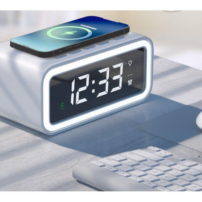2 in 1 Alarm Clock Multitime Digital Display