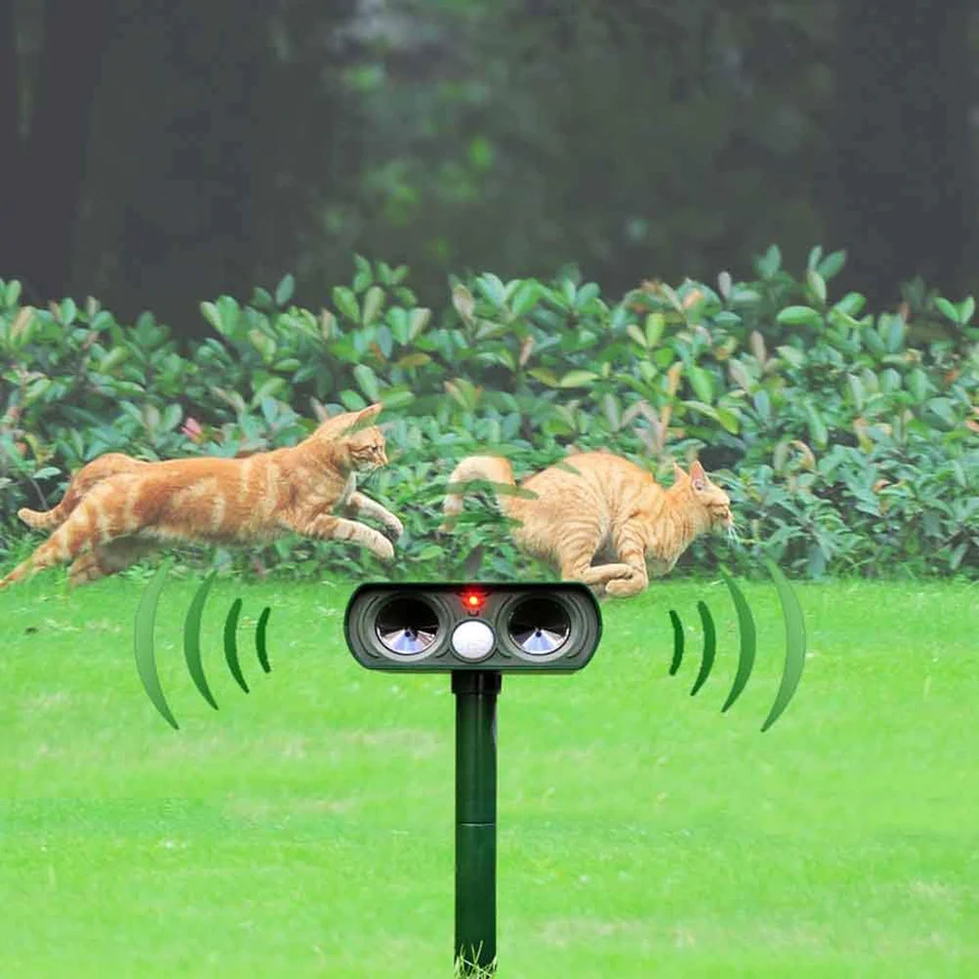 Solar Powered Ultrasonic Animal Repellent