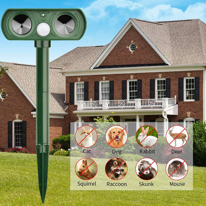 Solar Powered Ultrasonic Animal Repellent