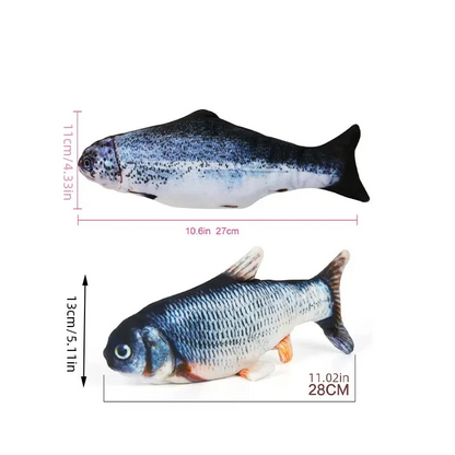 USB Charging Interactive Cat Toy Fish