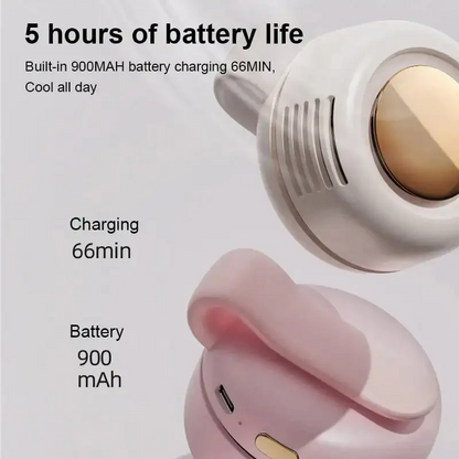 Portable Waist Fan Clip with Bladeless Handheld Design
