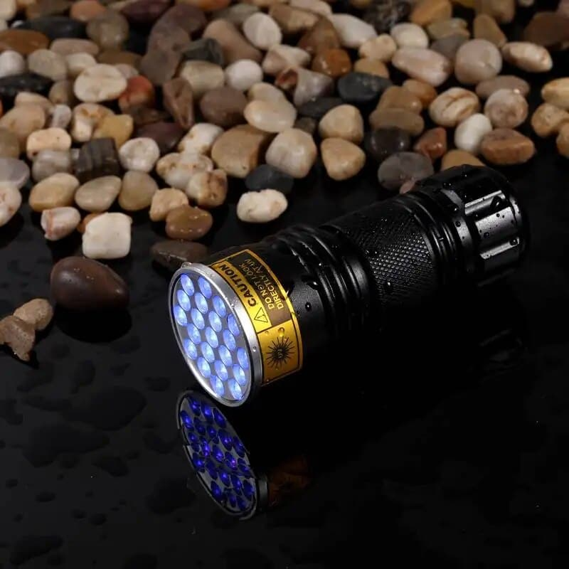 Compact UV Blacklight Flashlight for Inspection and Cleaning Checks