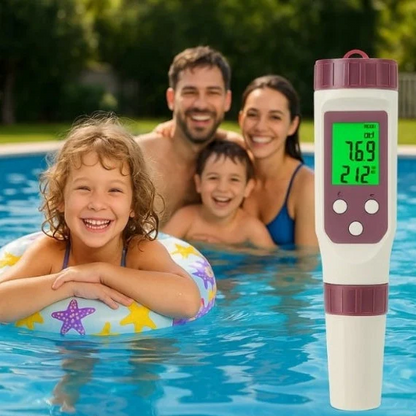 Digital Pool Tester PH and Chlorine Measuring Device for Easy Water Analysis