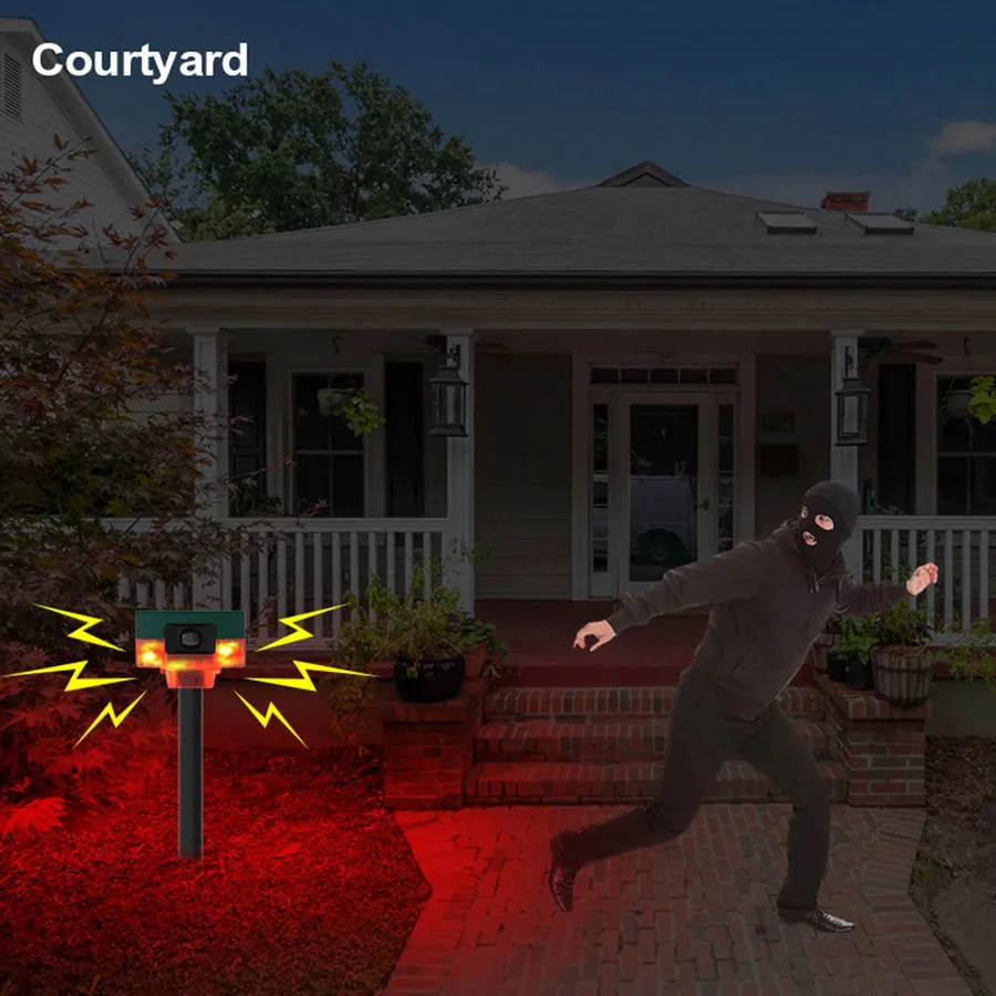 360 Degree Solar Repeller for Pigeon, Bird, Wild Boar, Rabbit and Deer