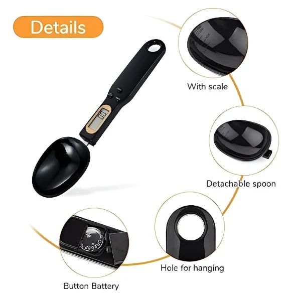 Spoon with Built in Digital Scale