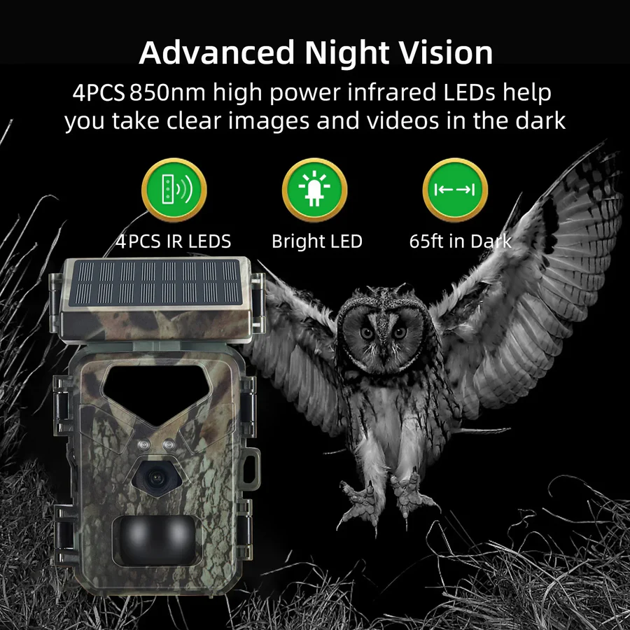 Compact Solar Powered Trail Camera