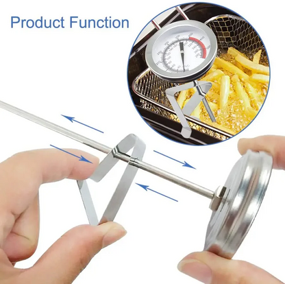 Stainless Steel Deep Fry Thermometer with Long Probe