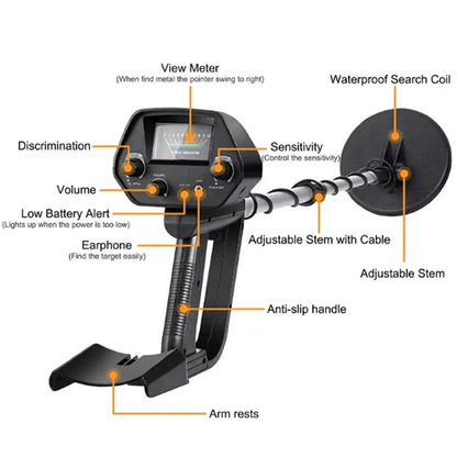 Underground Metal Detector with Search Coil