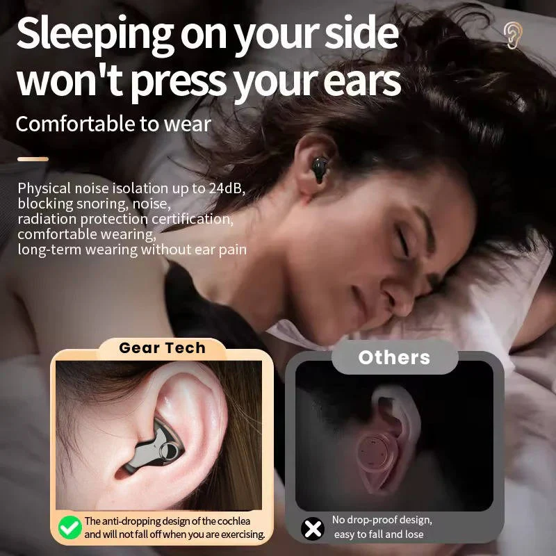 Earbuds for Sleeping, Lightweight, Slim Design for Night-time Comfort