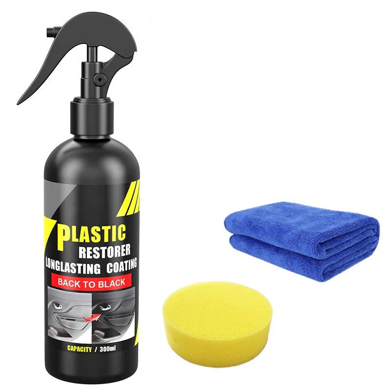 Car Plastic Restorer, Revive and Protect Faded Automotive Plastics