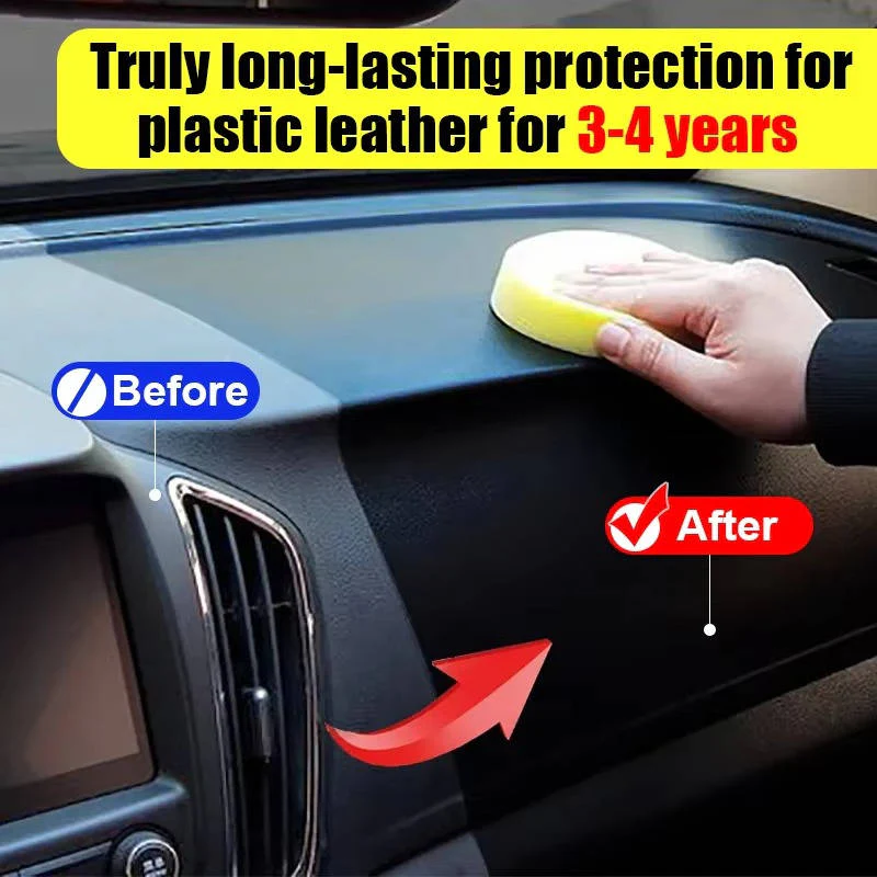 Car Plastic Restorer, Revive and Protect Faded Automotive Plastics